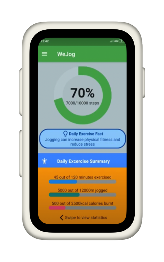 WeJog - Calorie and Step Tracker